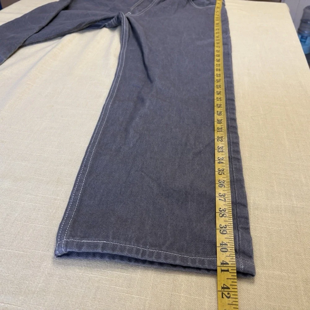 Vtg Y2K Levi's 501 Jeans Straight 38x32 Gray Button Fly Cotton Classic Grunge